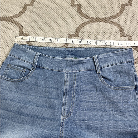 Halara Flex High Waisted Pockets Straight Leg Washed Casual Jeans , 02636266, LG - Picture 13 of 13